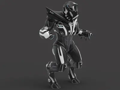 Mech Soldier 3D Printable 3D print model
