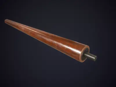 Table leg melee Low-poly 3D model