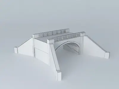 Railing Bridge Free 3D model