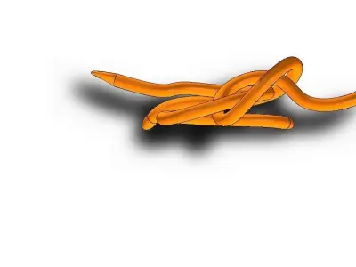 Snakes orange snake Free 3D print model