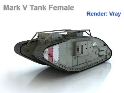 Mark V Tank Female 3D model