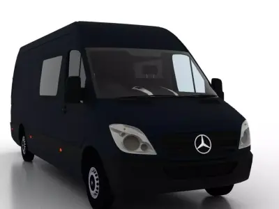 Mercedes Benz Sprinter L3H2 2009 Crew Van UK 3D model