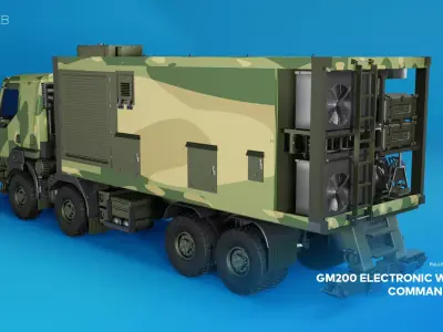 GM200 Electronic Warfare Command Truck 3D model