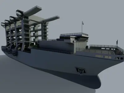 Replenishment Ship 3D model by aruramesh79 - PBR