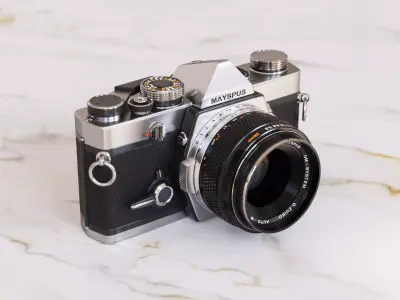 Vintage full-frame camera 3D model