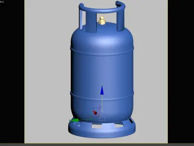 Gas Cylinder 3D Model Free 3D model