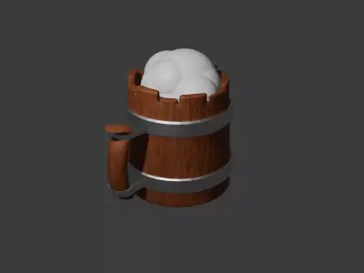 cup of beer 3D model