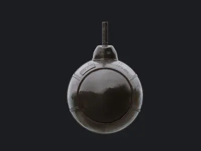 Submarine old bomb 3D model