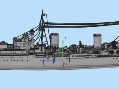 cruiser Low-poly 3D model
