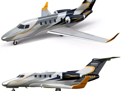 airplane phenom 300 3D model