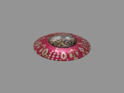Ottoman Turkish Shield Low-poly 3D model
