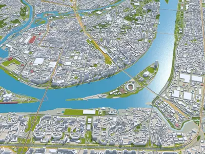 Pyongyang North Korea 3D model