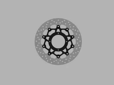 Brembo brake disc 320mm Free low-poly 3D model