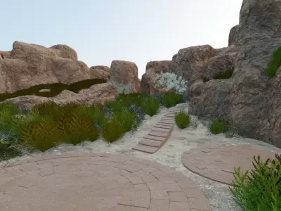 Ancient Rock Pathways 3D model