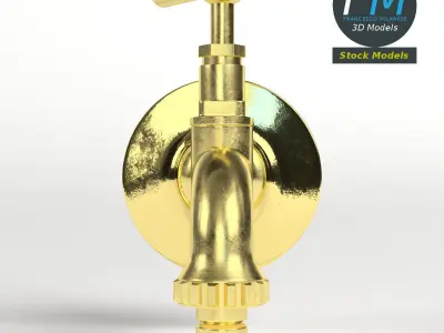 Fountain faucet 3D model