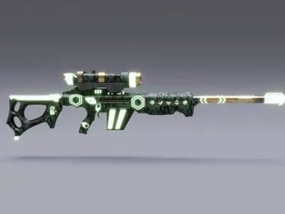 WEAPON SLR MILITARYSTYLE Low-poly 3D model