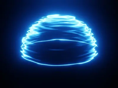 Magical Shield - made in Blender Low-poly 3D model