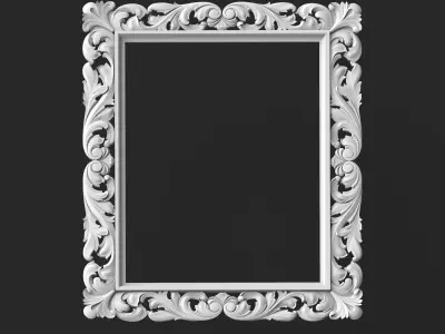 Frame 5 ornate 3D print model