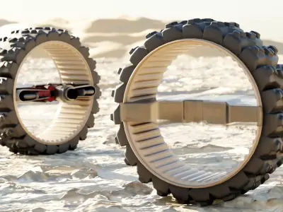 wheel Free low-poly 3D model by DCLC