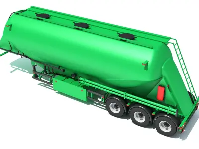 Silo Trailer 3D model