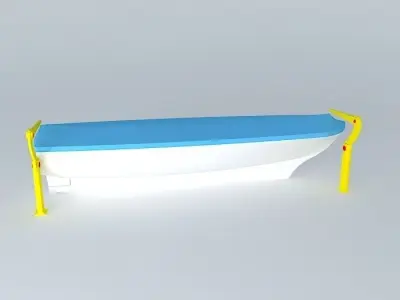 Lifeboat 1 bench Free 3D model