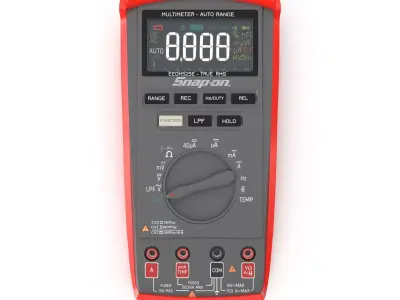 SO Auto Range Digital Multimeter Low-poly 3D model