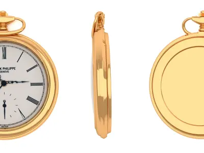 Pocket watch 3D model