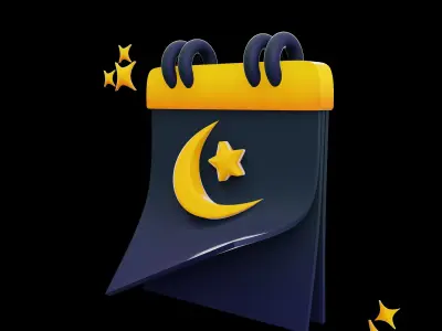 RAMADHAN ICON 3D SET 3D model