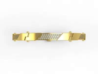 Antique Diamond Bracelet 3D print model