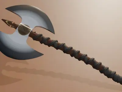 Game Axe Free low-poly 3D model