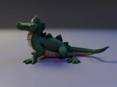 alligator 3D print model purchase