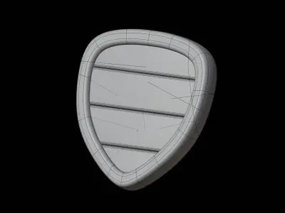 Shield 3D Illustration 3D model