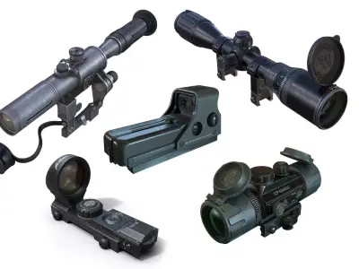 Optical Scope Collections 3D Model Pack