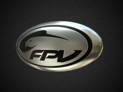 fpv logo 3D model