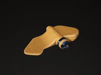 Autumn Petal explosive mine highpoly 3D model