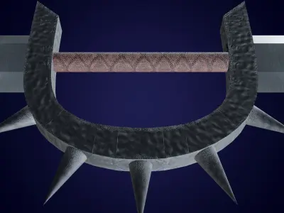 Two-Way Sword Low-poly 3D model