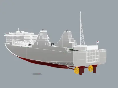 cruise ship 3D model from CGTrader