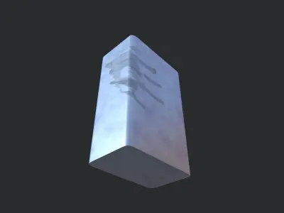 F Style Can Low-poly 3D model