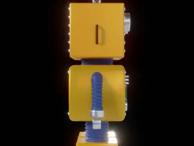 Toy Robot 3D model 2