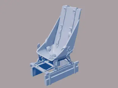 Ju-88B Stuka replacement front seat 3D print model
