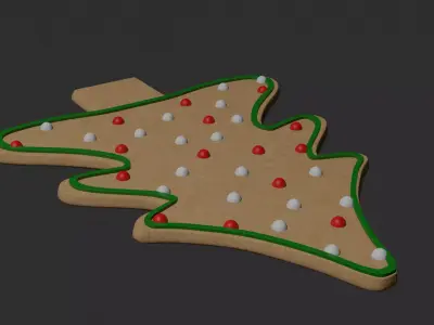 Gingerbread christmas tr 3D model