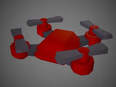 Drone LVL 1-3 - Game Ready - Hyper Casual Free low-poly 3D model