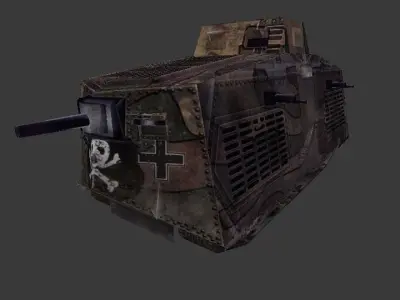 three in one Free low-poly 3D model