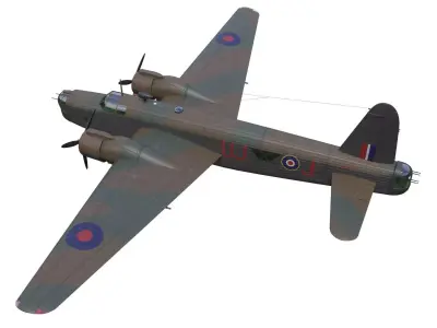 vickers wellington mk X 3D model