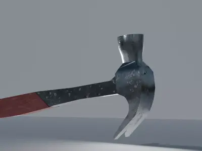 Low Poly Hammer - Game Ready Tool Low-poly 3D model