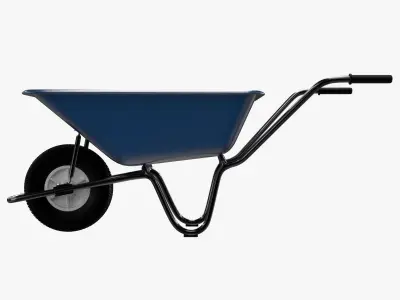 Wheelbarrow 3D model 10