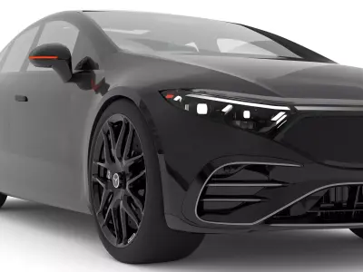 Mercedes Benz EQS 2025 with Interior 3D model