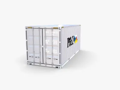 20ft Shipping Container PO Nedlloyd v2 3D model
