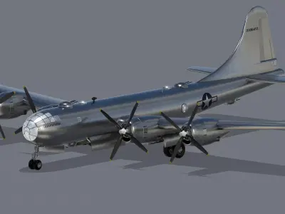 Boeing B-29 Superfortress 3D model 4