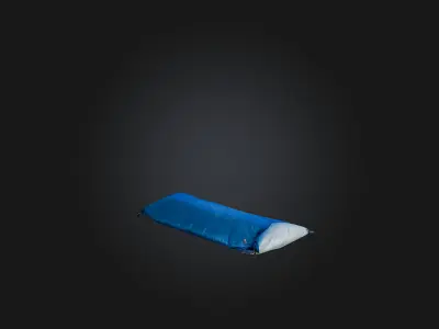 Sleeping Bag Cover Low-poly 3D model